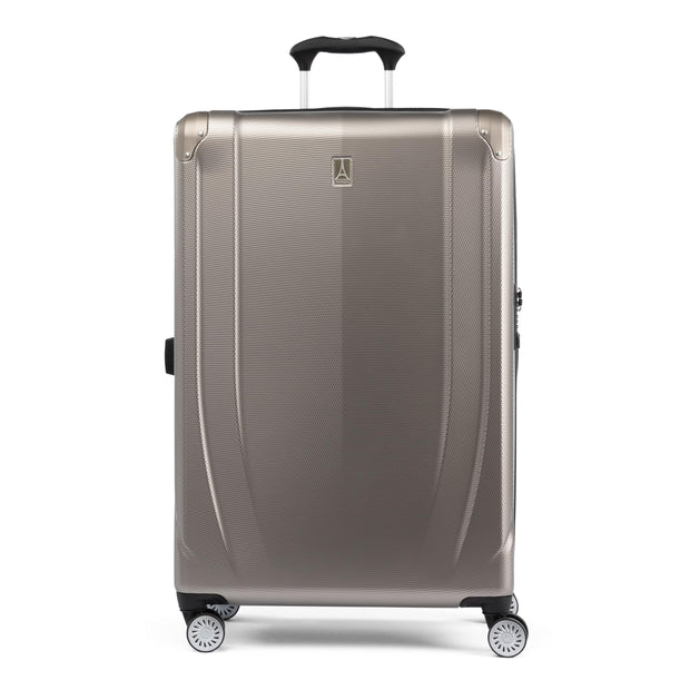 Travelpro Pathways 3 Hardside Expandable Luggage, 8 Spinner Wheels, Lightweight Hard Shell Suitcase, Cloud Grey, Checked Medium 25 Inch