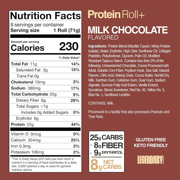 Legendary Foods Frosted Milk Chocolate 22g Protein Bars – Gluten-Free, Low Carb Meal Option – Sweet Zero Sugar Snack, Keto-Friendly – 10-Pack High Protein Pre- or Post-Workout Nutrition Bars