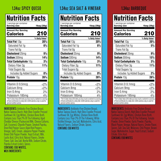 WILDE Protein Chips Variety Pack Bundle, High Protein, Low Carb, 24 Count