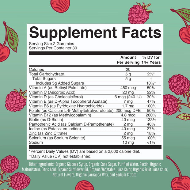 MaryRuth Organics Multivitamin for Women 14 | Women's Multivitamin Gummies for Immune Support| Skin Health | Sugar Free | Vegan | Non-GMO | 60 Count