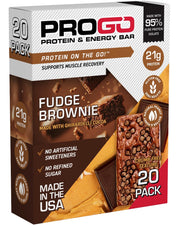ProGo Protein Bars, Low Sugar, High Protein Snacks (Up to 21g) - 95% Pure Isolate for Faster Muscle Growth & Recovery, Low Calorie, Sweetened w/Peanut Butter & Raw Honey (20-Count, Variety Pack)