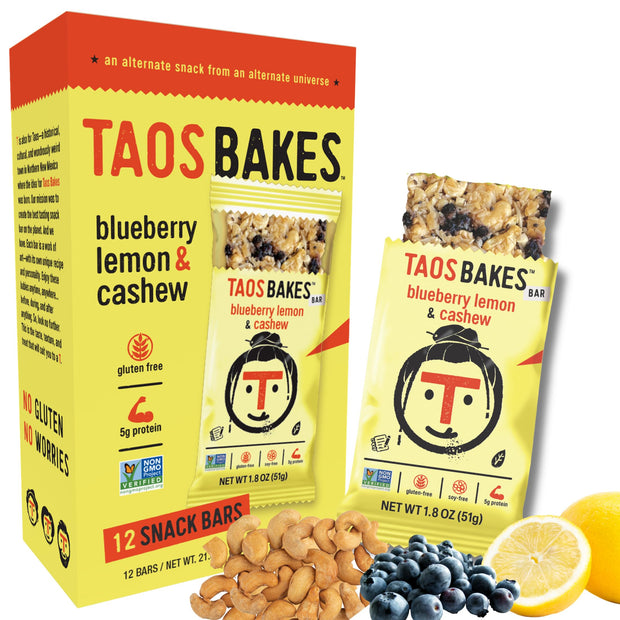 Taos Bakes - Variety Pack - Breakfast Bars - High Protein and High Fiber packed Granola Bars - Gluten Free & Non-GMO - Healthy Snacks for Adults & Kids – Trail Mix Bars - 12 Pack, 1.8oz ea