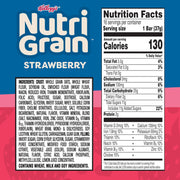 Nutri-Grain Soft Baked Breakfast Bars, Kids Snacks, Value Pack, Strawberry, 20.8oz Box (16 Count)