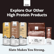 Slate Milk - High Protein Milk Shake - Core Variety Pack - Classic Chocolate, Dark Chocolate, French Vanilla - Lactose Free, 20g Protein, 1g Sugar, 100 Calories, 1-2g Net Carbs - 11 fl oz, 12 Cans