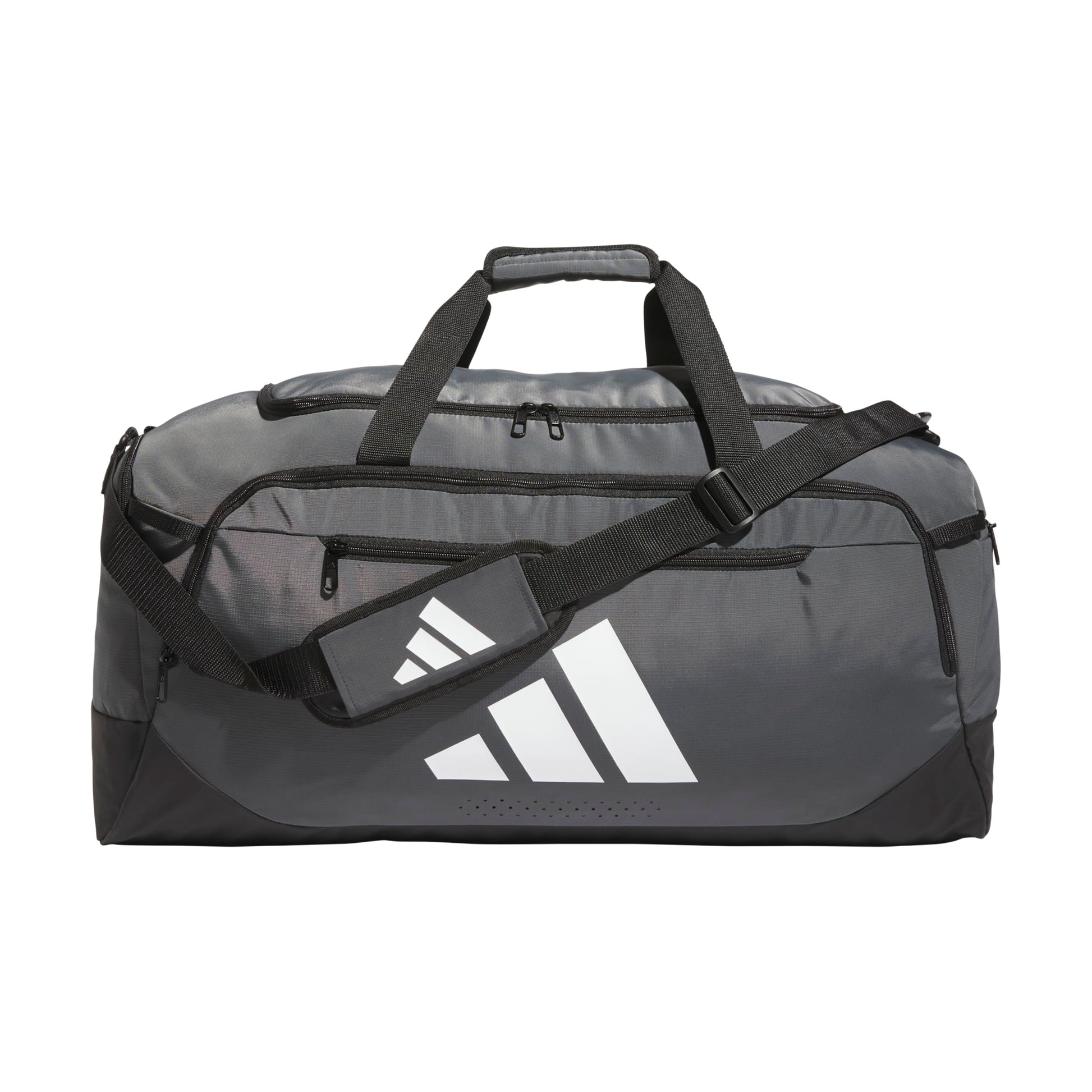 adidas Defender 5.0 Duffel, Durable Travel Gym Sports Bag for Men and Women