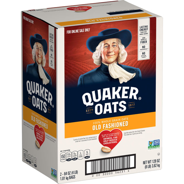 Quaker Quick 1-Minute Oatmeal, Non GMO Project Verified, 2.5 Pound (Pack of 2)