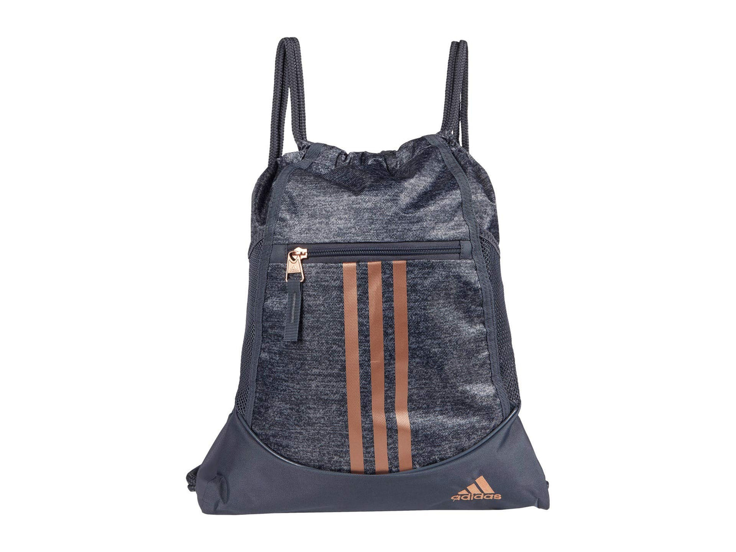adidas Alliance Sackpack, Drawstring Backpack, Lightweight Small Gym Bag for Women and Men, Black, One Size