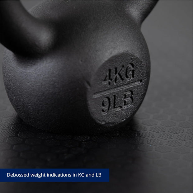 Titan Fitness Cast Iron Kettlebell, Single Piece Casting, KG and LB Markings, Full Body Workout
