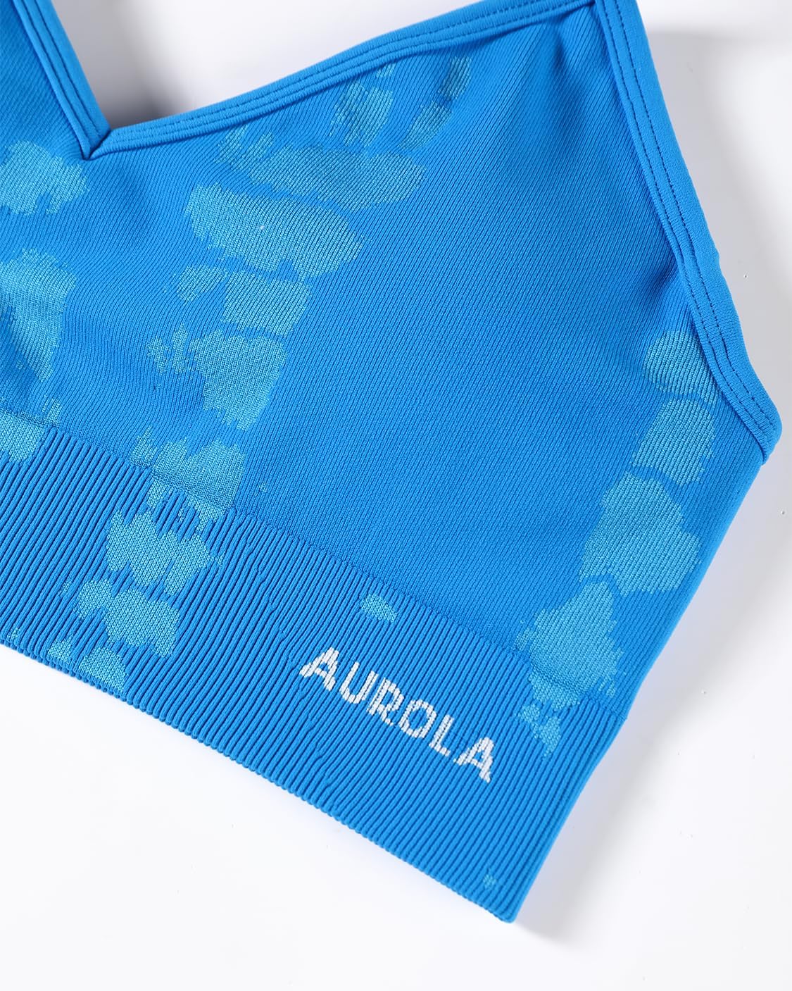 AUROLA Serpent Seamless Sports Bras for Women,Backless Padded Strappy Workout Gym Yoga Crop Tops