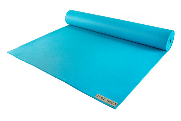 JadeYoga Harmony Yoga Mat - Durable & Thick Gym Fitness Mat, Non-Slip Natural Rubber Yoga Mat - Home Exercise & Stretching Mat, Workout Mat - Yoga, Pilates & Meditation for Women & Men