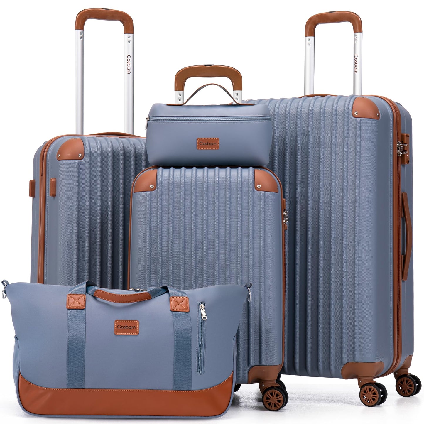 Luggage Sets 5 Piece Suitcases with Wheels, Suitcase Set ABS Hard Case Luggage with TSA Lock Spinner Wheels Durable Travel Luggage