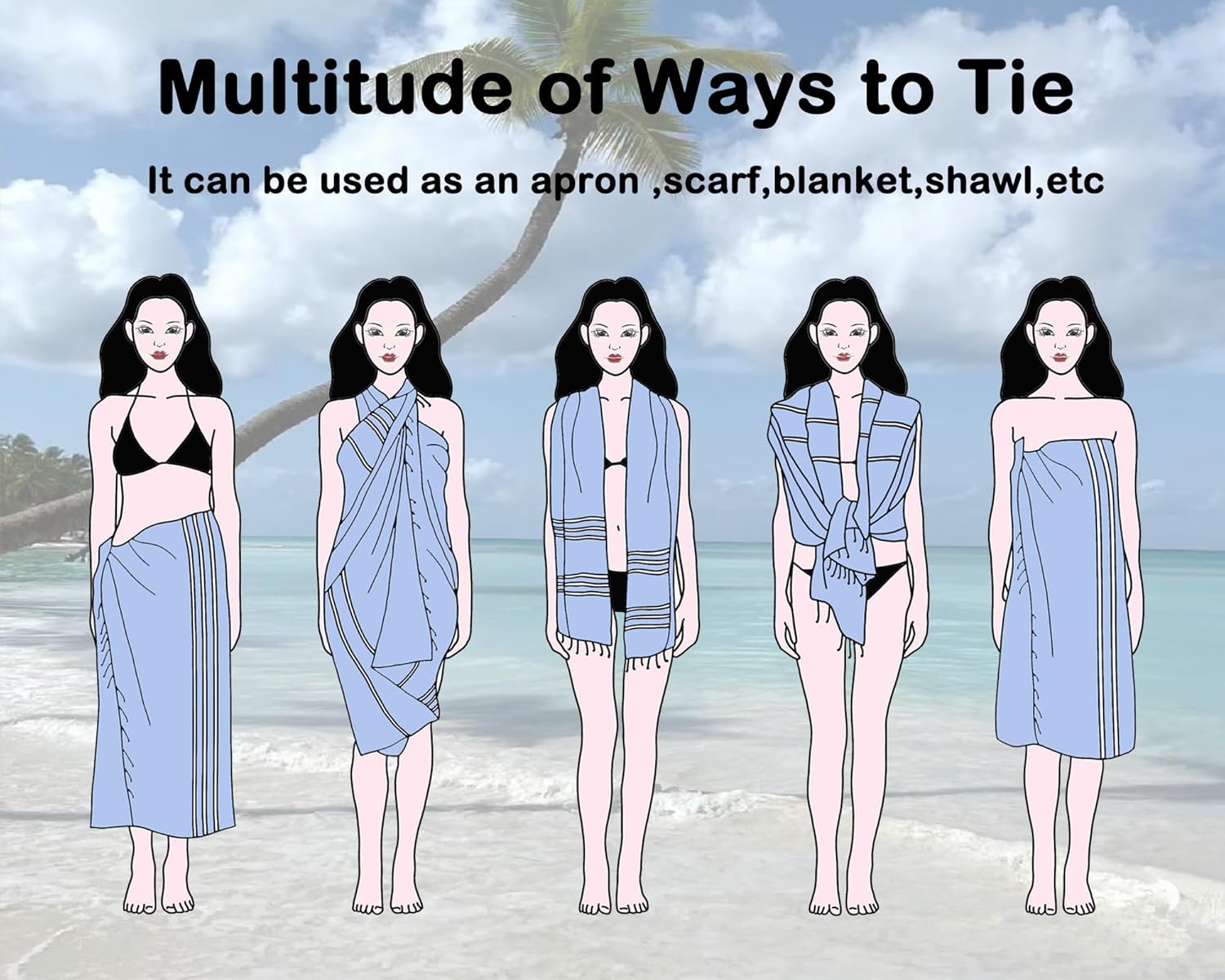 cabanana Turkish Beach Towel Oversized - 39"x71" Quick Dry Sand Free Thin Beach Towels for Adults,Extra Large Cotton Lightweigh Travel Towel for Beach Accessories (Coral)