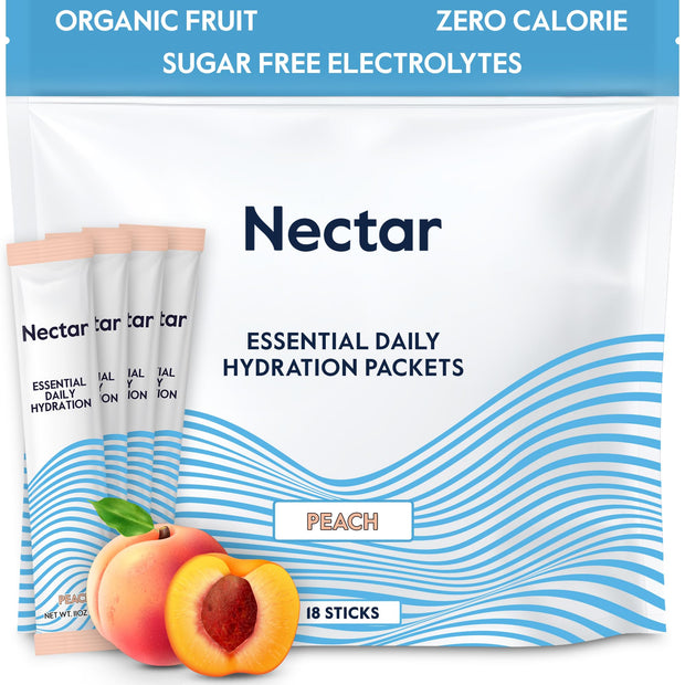 Nectar Hydration Packets - Electrolytes Powder Packets - Sugar Free & 0 Calorie - Organic Fruit Liquid Daily IV Hydrate Packets for Dehydration Relief and Rehydration (Variety 30 Pack)