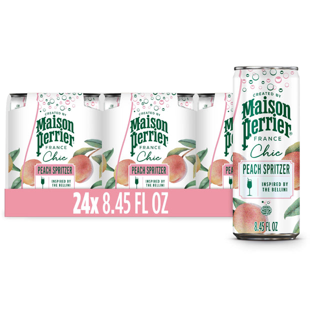 Maison Perrier Chic Variety Pack Flavored Sparkling Beverage, Low Calorie, Mocktails, 12-Pack