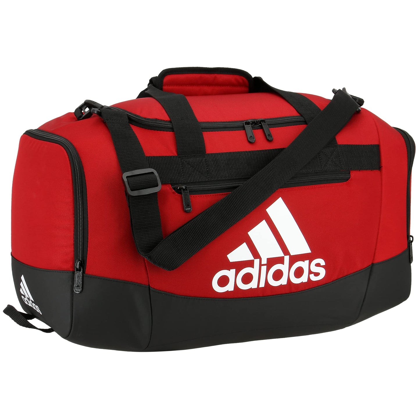 adidas Unisex Defender 4.0 Gym Duffel Bag for Men and Women, Black/White, Small (38L)