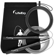 Jump Rope, High Speed Weighted Jump Rope - Premium Quality Tangle-Free - Self-Locking Screw-Free Design - Jump Ropes for Fitness - Skipping Rope for Workout Fitness, Crossfit & Home Exercises