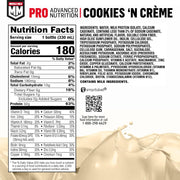 Muscle Milk Pro Series Shake, Cookies 'n Creme, 11.16 Fl Oz Bottles (Pack of 12)