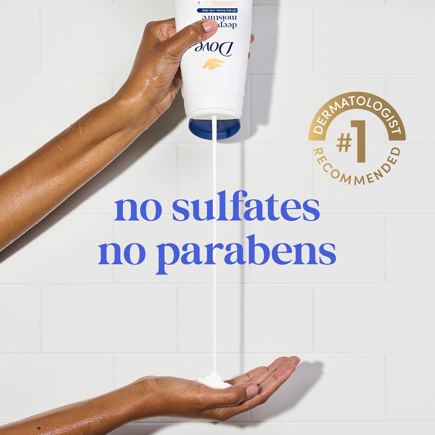 Dove Body Wash Deep Moisture for 24hr Lotion-Soft Skin Moisturizing Skin Cleanser with No Sulfates No Parabens 11 oz