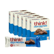 think! Protein Bars, High Protein Snacks, Gluten Free, Kosher Friendly, Creamy Peanut Butter, Nutrition Bars, 2.1 Oz per Bar, 12 Count (Packaging May Vary)