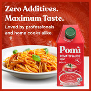 Pomì Tomato Sauce 17.64oz (Pack of 12) - Creamy, Velvety Italian Sauce with a Touch of Salt, No Additives or Preservatives - Made from 100% Fresh Italian Tomatoes, BPA-Free Carton