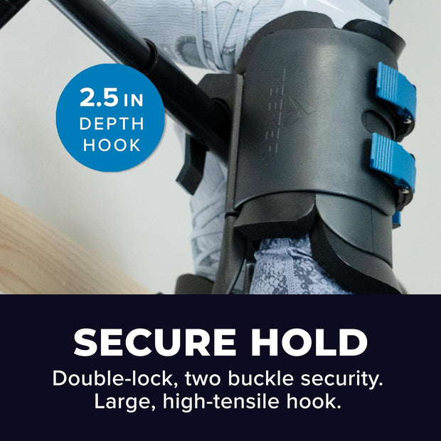 TEETER EZ-Up Inversion & Chin-Up System - Doorway Pull-up Workout Bar and Gravity Boots for Fitness, Stretching, and Back Pain Relief