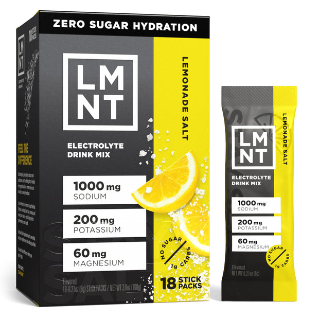 LMNT Zero Sugar Electrolytes - Watermelon Salt | Drink Mix | 30-Count