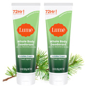 Lume Whole Body Deodorant - Invisible Cream Tube - 72 Hour Odor Control - Aluminum Free, Baking Soda Free, Skin Safe - 3.0 ounce (Clean Tangerine)