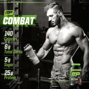 MusclePharm Combat Protein Powder, Chocolate Milk Flavor, Fuels Muscles for Productive Workouts, 5 Protein Sources Including Whey Protein Isolate & Egg Albumin, Gluten Free, 2 lb, 24 Servings