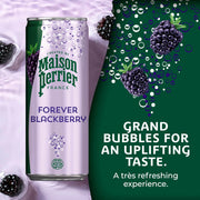 Maison Perrier Forever Blackberry Flavored Sparkling Water, 11.15 Fl Oz Cans, 8 Count, 3 Pack
