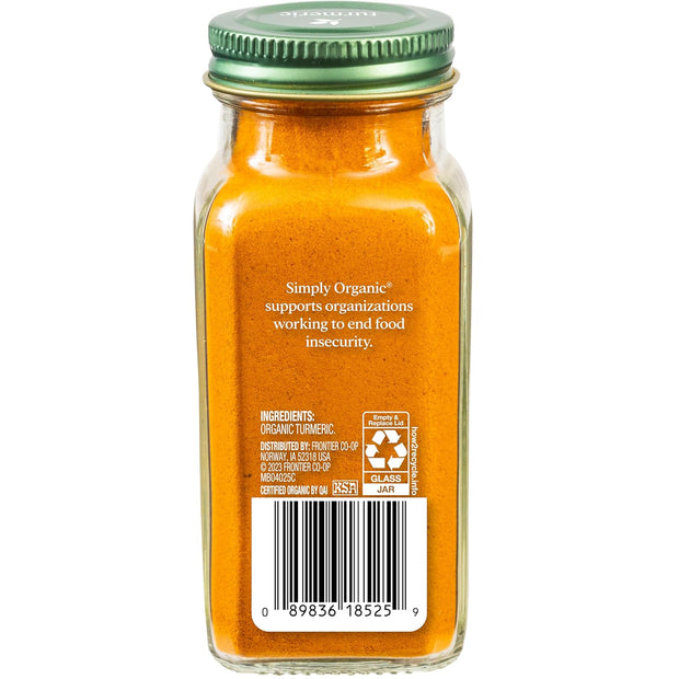 Simply Organic Ground Ginger Root, 1.64 Ounce, Non ETO, Non Irradiated, Non GMO, Complements Both Sweet & Savory Dishes