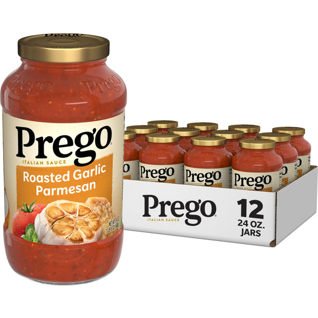 Prego Pasta Sauce, Italian Tomato Sauce with Roasted Garlic & Herbs, 24 Ounce Jar