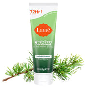 Lume Whole Body Deodorant - Invisible Cream Tube - 72 Hour Odor Control - Aluminum Free, Baking Soda Free, Skin Safe - 3.0 ounce (Clean Tangerine)