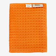 Luxury Japanese Cotton Waffle Bath Towel | Plush, Absorbent, and Quick Dry (Coral Orange, Hand Towel, 32" x 16")