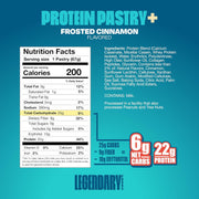 Legendary Foods 22 g Protein Pastry Bundle - Low Carb Meal Replacement Bar - Gluten Free Protien Snacks - Healthy Keto Snack Box - Low Sugar Energy Bars - Bariatric Diabetic Friendly 16 Pack
