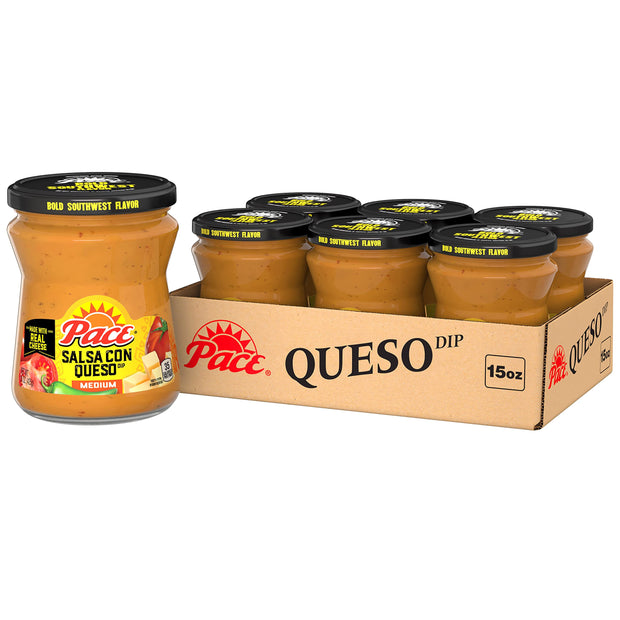 Pace Medium Queso Blanco Cheese Dip, 15 oz Jar