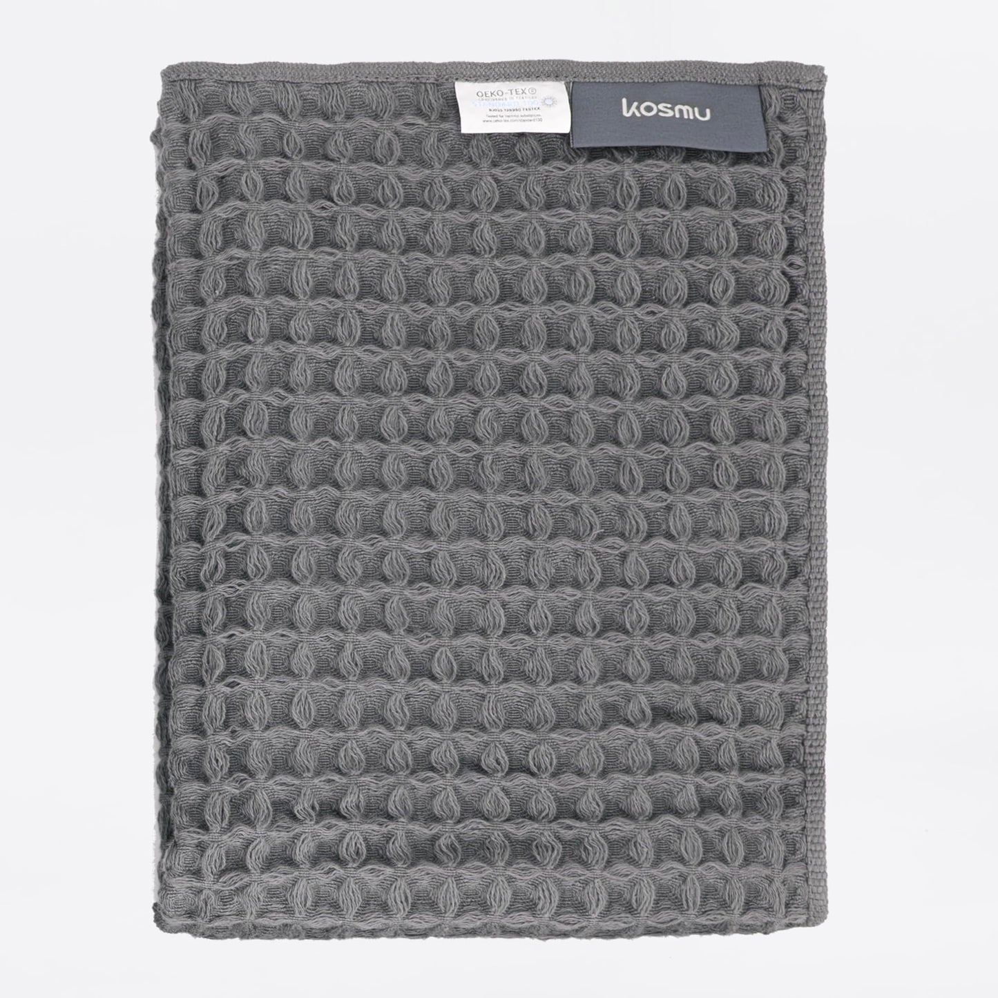 Luxury Japanese Cotton Waffle Bath Towel | Plush, Absorbent, and Quick Dry (Coral Orange, Hand Towel, 32" x 16")