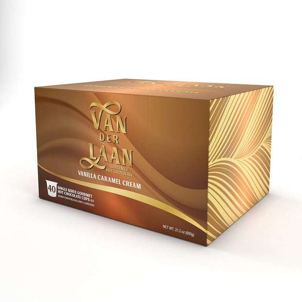 Van Der Laan Chocolate Hot Cocoa Pods, Gourmet Dutch Chocolate Assorted Variety Pack Compatible with K Cup Brewers Including 2.0, 40 Count
