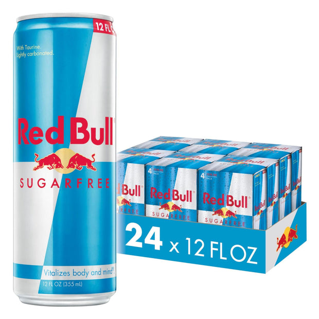 Red Bull Sugar Free Energy Drink with 151mg Caffeine plus Taurine & B Vitamins, 16 Fl Oz, Pack of 12 Cans