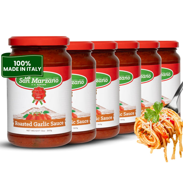 La San Marzano Marinara Sauce, 24 oz, Pasta Sauce Made in Italy, All Purpose Tomato Premium Quality, All Natural, Mediterranean Diet, Non GMO, Vegan, Gluten Free