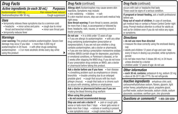 Theraflu Max Strength Daytime Flu Symptom Relief, Honey and Elderberry Syrup, 8.3 Fl Oz and Nighttime Flu Symptom Relief, Honey Lemon Flavor - 6 Count