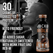 Jocko Fuel Mölk RTD Protein Shakes Bundle - Chocolate & Banana Cream (24 Pack Total)