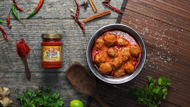 Rani Kashmiri Chilli Powder (Deggi Mirch, Low Heat) Ground Indian Spice 16oz (1lb) 454g PET Jar ~ All Natural | Salt-Free | Vegan | Kosher | Gluten Friendly