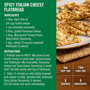 McCormick Perfect Pinch Seasoning, Spicy Italian, For Adding Italian Flavor with a Kick to Pizza, Pasta, Dressings & Sauces, 3.88 oz