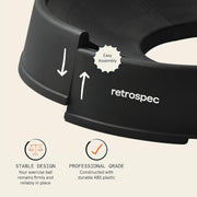 Retrospec Luna Exercise Ball with Pump - Anti-Burst Fitness Equipment for Yoga, Core Training & Stability - Home Gym Swiss Ball for Office & Pregnancy