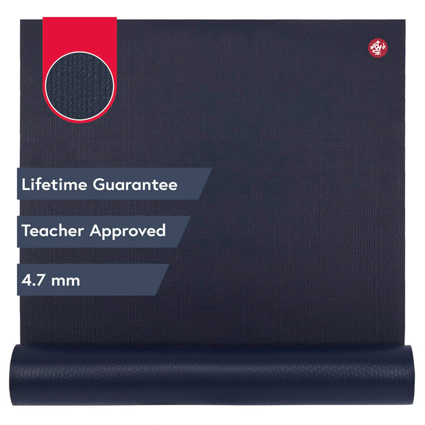 Manduka PROlite Yoga Mat 71" - 4.7mm | Lifetime Durability | Hygienic Construction | Teacher Approved | 71 x 24 inches | Elderberry
