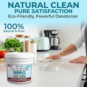 TradeGrade Pure Baking Soda Powder – 1 Gallon Bucket, Sodium Bicarbonate Powder | Premium Food-Grade for Baking, Bread, Cookies & More | Baking Soda for Cleaning, Natural Cleaner & Deodorizer (1 Gallon)