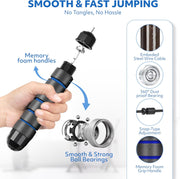 Jump Rope – Speed Jump Rope with Ball Bearings and Adjustable Cable – Jumping Cable for Men, Women, Kids – Ideal for Box, Sports, Cardio, Training – Tangle-Free Jumping and Memory Foam Handle