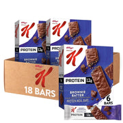 Special K Bar Protein Meal Bars, 12g Protein Snacks, Meal Replacement, Brownie Batter (3 Boxes)