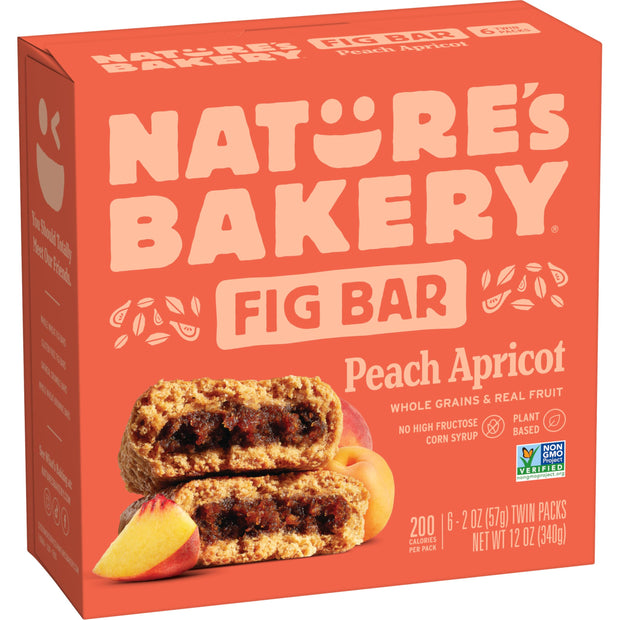 Nature’s Bakery Whole Wheat Fig Bars, Original Fig, Real Fruit, Vegan, Non-GMO, Snack bar, 1 box with 12 twin packs (12 twin packs)