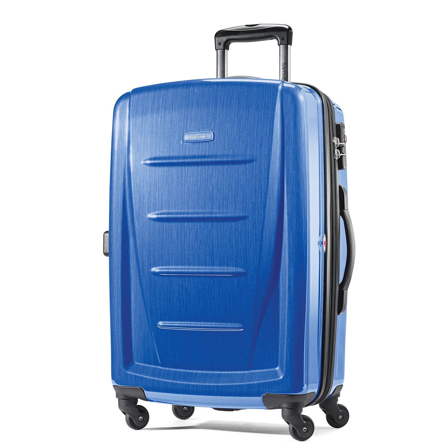 Samsonite Winfield 2 Hardside Expandable Luggage with Spinner Wheels, Burgundy, Checked-Medium 24-Inch
